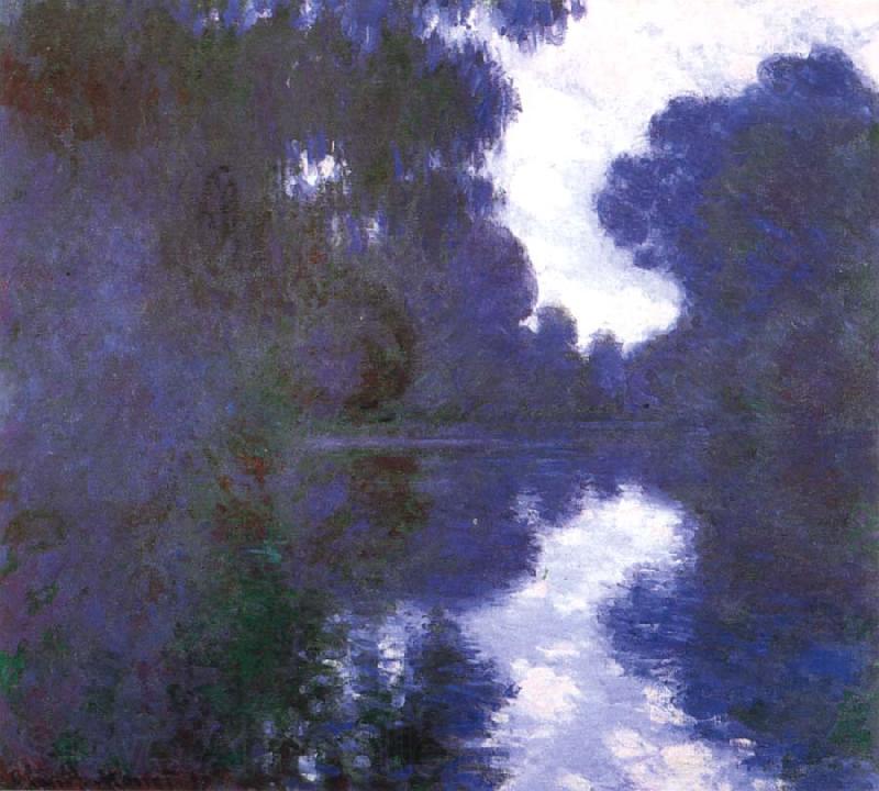 Claude Monet Morning on the Seine,Clear Weather France oil painting art